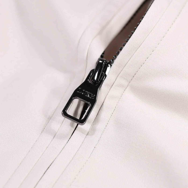 Luke Oliver Zip Through Military Jacket in Bone M710706