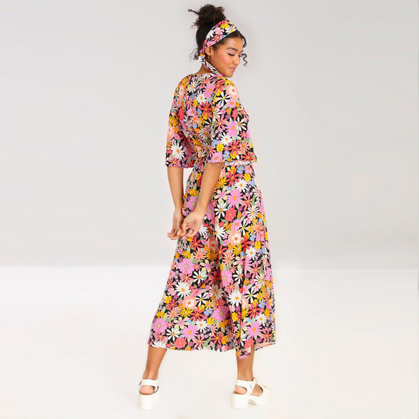 Hell Bunny Nadine Retro 70s Jumpsuit