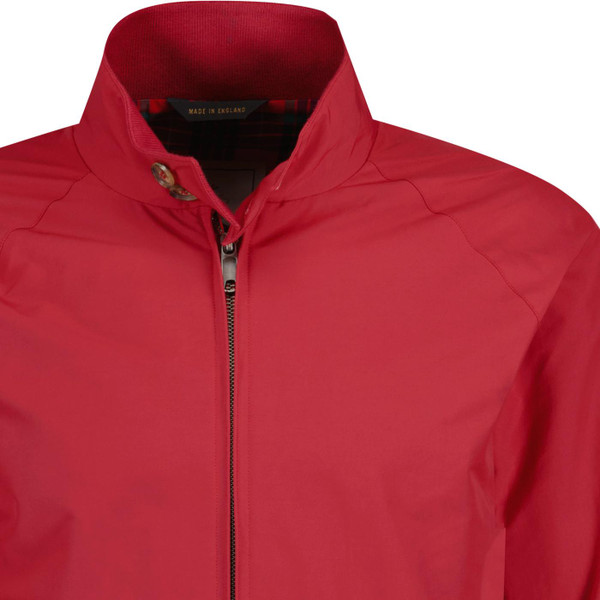 baracuta mens retro mod G9 zip harrington jacket dark red