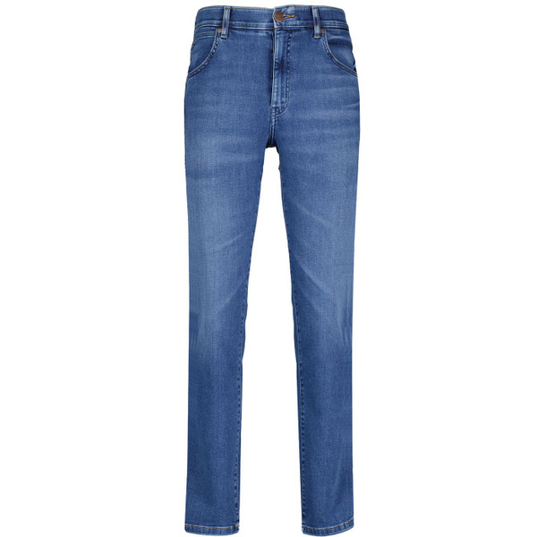 Wrangler Larston Slim Denim Jeans in Rough Rider Blue W18SCSZ57