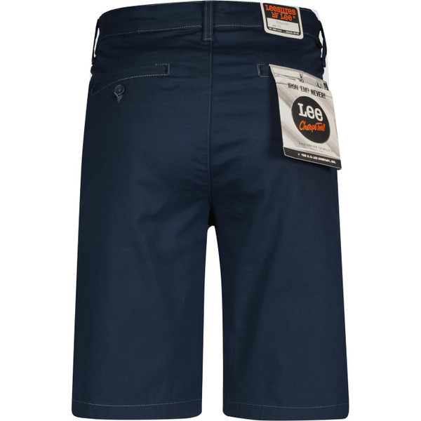 lee jeans mens chino shorts deep navy