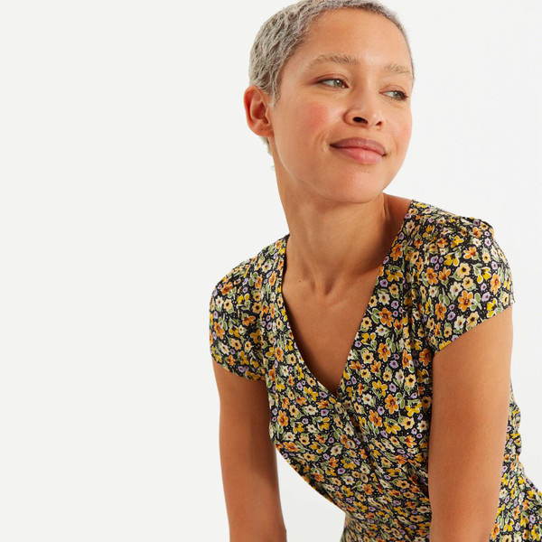 Louche Cathleen Mini Santa Fe Retro 1960s Floral Tea Dress