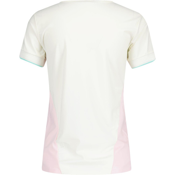 ellesse womens gilli panelled v neck tshirt off white