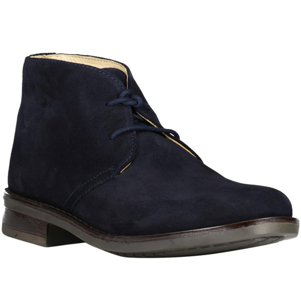 roamers mens retro mod 2 eyelet suede chukka boots navy
