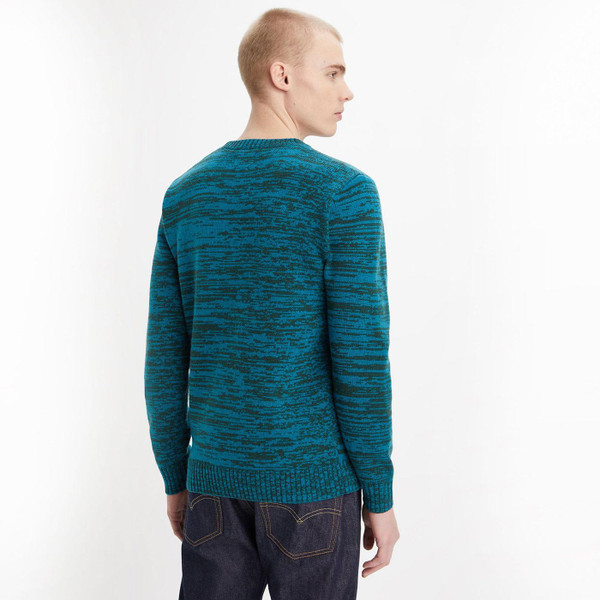 Levi's Men's Space Dye HM Sweatshirt in Ocean Depths A43200006