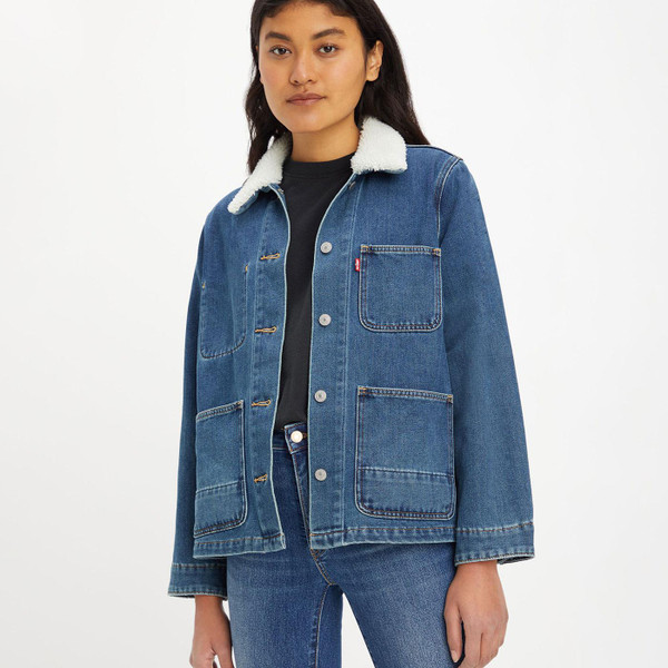 Levi's Denim Chore Coat in More Time Warm Blue A60530000