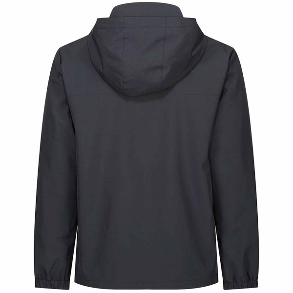 Back of Luke 1977 Hamburg Fleece Lined Hooded Jacket in Black