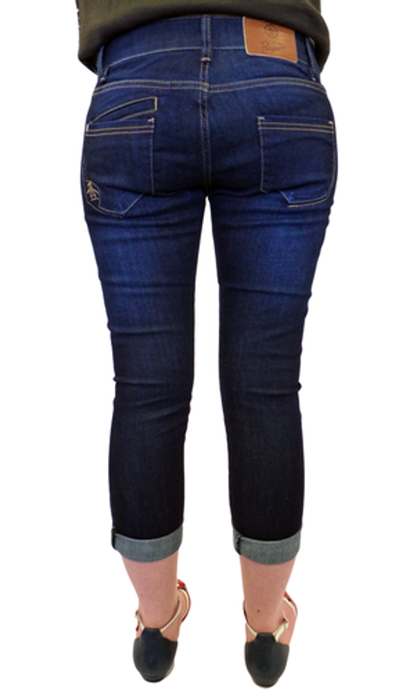 ORIGINAL PENGUIN WOMENS CROPPED RETRO JEANS MOD 