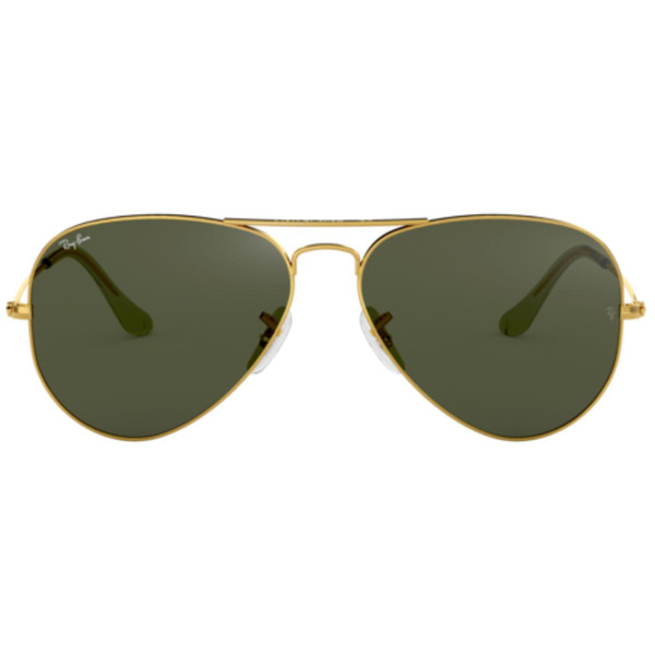 Ray-Ban Aviator Sunglasses in Gold G-15 Green Lens