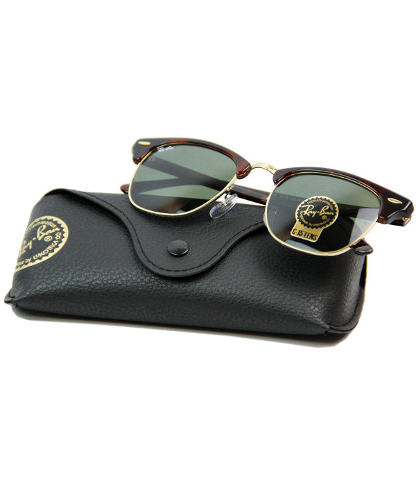 RAY-BAN SUNGLASSES RETRO MOD CLUBMASTER HAVANA
