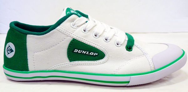DUNLOP GREEN FLASH LO RETRO TRAINERS 70s GREEN