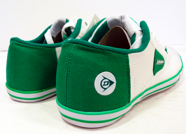 DUNLOP GREEN FLASH LO RETRO TRAINERS 70s GREEN