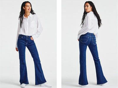 Lee Jean's Womens 70s Skinny Flare Breese
