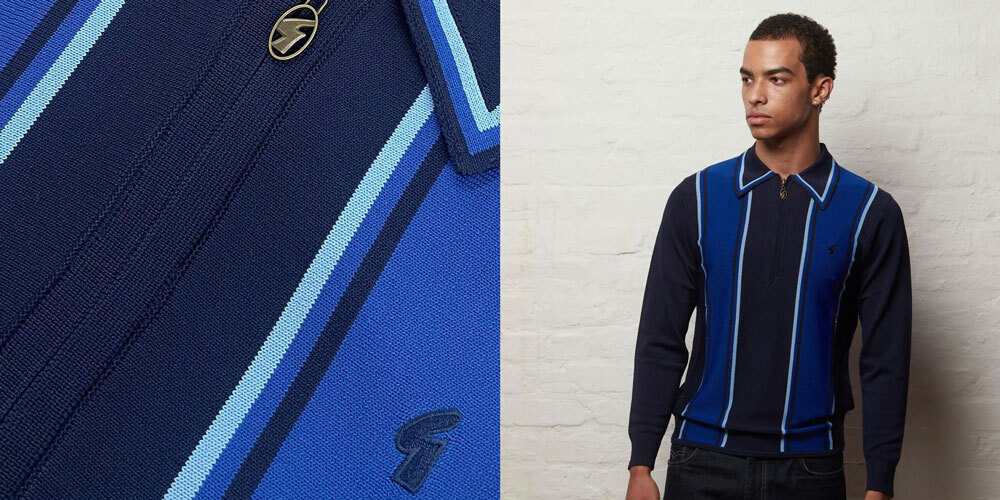 Gabicci Vintage Archive Xander Long Sleeve Polo