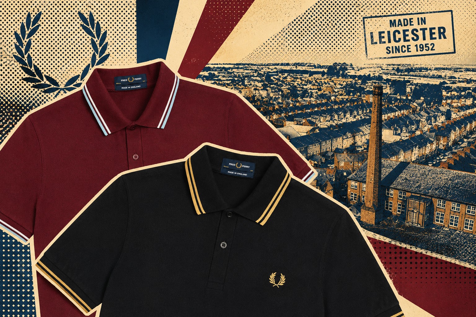 FRED PERRY ポロシャツ MADE IN ENGLAND M12 黒黄 M12 - Black