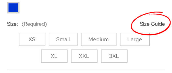 How to find a brands size guide