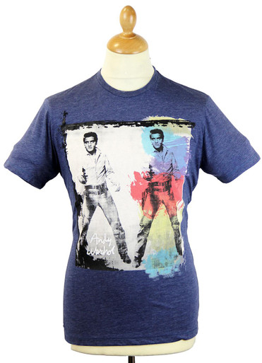 Reality ANDY WARHOL Retro Pop Art Elvis T-Shirt