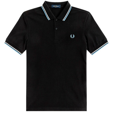 FRED PERRY M3600 Twin Tipped Mod Polo Shirt (BWS)