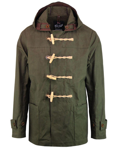 GLOVERALL Summer Mid Monty Waxed Duffle Coat (K)