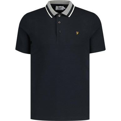 Levy Farah Retro Mod Ottoman Rib Polo Shirt (TN)