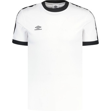 Umbro Men's Retro Sports Taped Ringer T-shirt (BW)