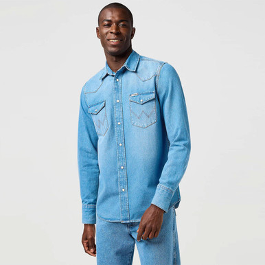 貴重◎ 80's wrangler denim western shirt Wrangler ラングラー デニムウエスタンシャツ 80s USA製 | ohal