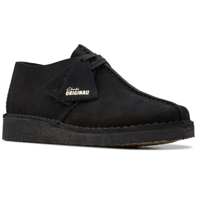 Desert Trek Clarks Originals Black Suede Shoes