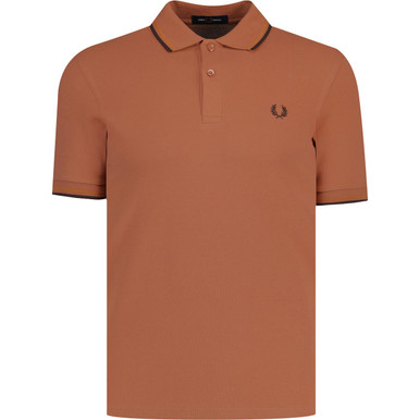 トップス FRED PERRY Twin Tipped Ribbed Polo Shirt fredperry-twin-tipped-polo-
