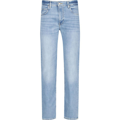 Lee Rider Regular Slim Denim Stretch Jeans Worn In Travis | Jean Scene Lee Rider Regular Slim Denim Stretch Jeans Worn In Travis | Jean Scene