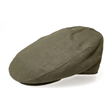 Failsworth Irish Linen Khaki Summer Flat Cap
