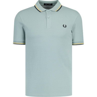 トップス FRED PERRY Twin Tipped Polo Shirt M3600 M3600 - White / Black / Black | The Fred Perry Shirt | Men's