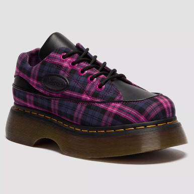 Dr Martens Buzz 5 Eye 90s Tartan Platform Shoes P