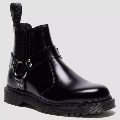 靴 Dr. Martens BUCKLE PULL UP CHELSEA BOOTS Dr.Martens 2976 Buckle Pull Up Leather Chelsea Boots 'Black