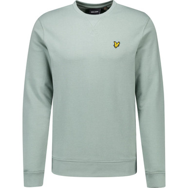 Lyle & Scott Crew Sweatshirt – Retro Varsity Style in Mint