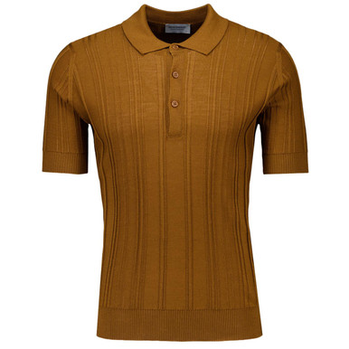 Jaxen John Smedley Mod Ribbed Merino Polo Shirt KB