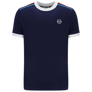 Triste Sergio Tacchini Retro Stripe Ringer Tee MB