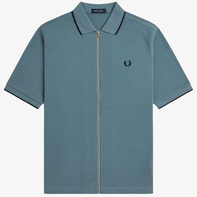 トップス FRED PERRY Ribbed Polo Shirt - G5138 FRED PERRY Ribbed Polo Shirt - G5138