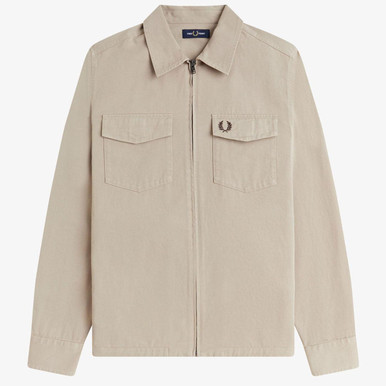 tala3さん専用 FRED PERRY Zip Overshirt／ジップアッ Textured Zip-Through Overshirt - Navy | Men's Shirts