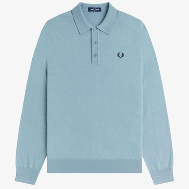トップス FRED PERRY Long Sleeve Ribbed Polo Shirt Fred Perry Long Sleeved Polo T Shirt Black | Mainline Menswear us