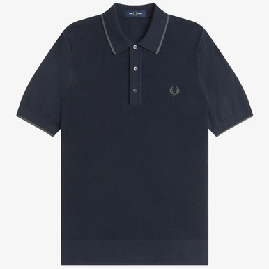 トップス FRED PERRY Ribbed Polo Shirt - G5138 FRED PERRY Ribbed Polo Shirt - G5138