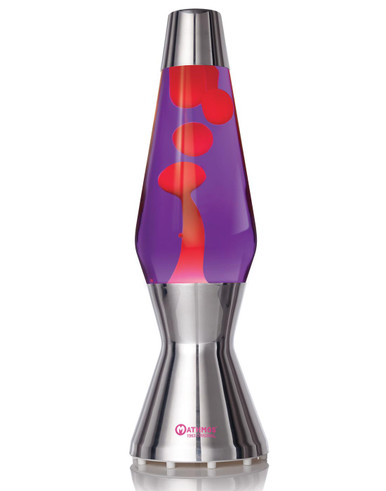 Astro MATHMOS Retro 60s Lava Lamp in Violet/Red