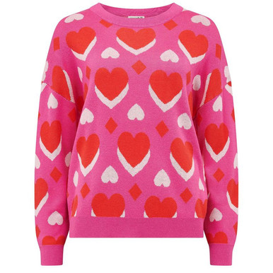 the TOE Notting-Hill Heart Knit ニット THETOE NOTTING-HILL HEART KNIT ベージュ M ハートニット