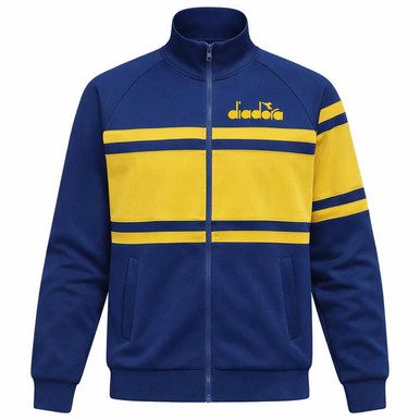 DIADORA セットアップ　ジャージ ゴールド/ネイビー/ブルー diadora-jacket-80s-retro-track