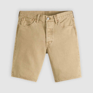 Levi's 501 Original Garment Dye Denim Shorts in Cardboard Brown