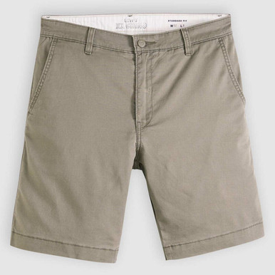 Levi's XX Chino II Linen Twill Summer Shorts in Maitake Brown