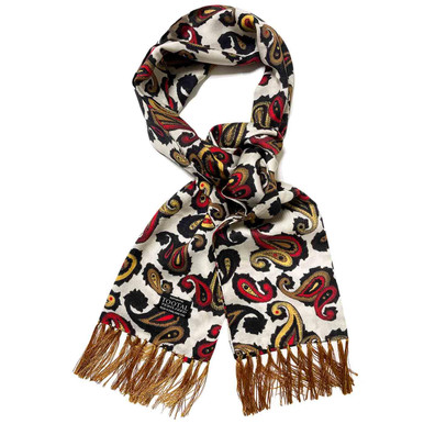 小物 paisley pattern long stole Weavers Villa Women's Faux Pashmina Silk Paisley Design