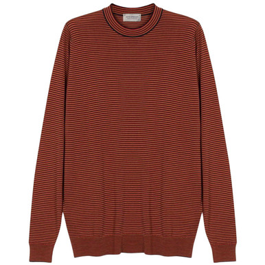 Gare John Smedley Fine Striped Merino Pullover M/R