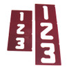 Milescraft 2203 1.5" and 2.5" Vertical Number Template Set (40-Piece)