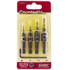 Milescraft 5341 4pc. Counter Bit Set - Countersink Drill Bit Set #6, 8, 10, 12