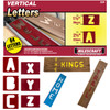 Milescraft 1-1/2" and 2-1/2" Vertical Letter Template Set